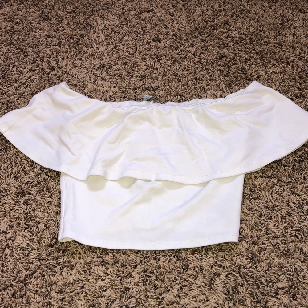 Classy off the shoulder crop top